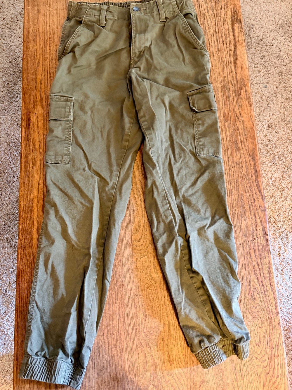 Women’s Olive Green Dickies Cargo Jogger Pants sz 27